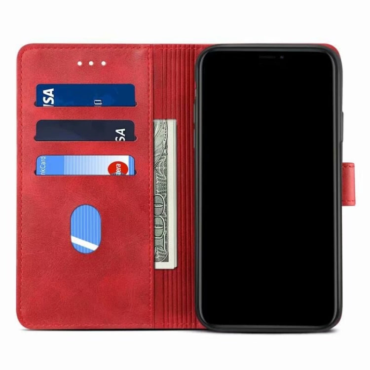 For Samsung Galaxy S21+ 5G GUSSIM Business Style Horizontal Flip Leather Case with Holder & Card Slots & Wallet(Red) - Galaxy S21+ 5G Cases by GUSSIM | Online Shopping UK | buy2fix