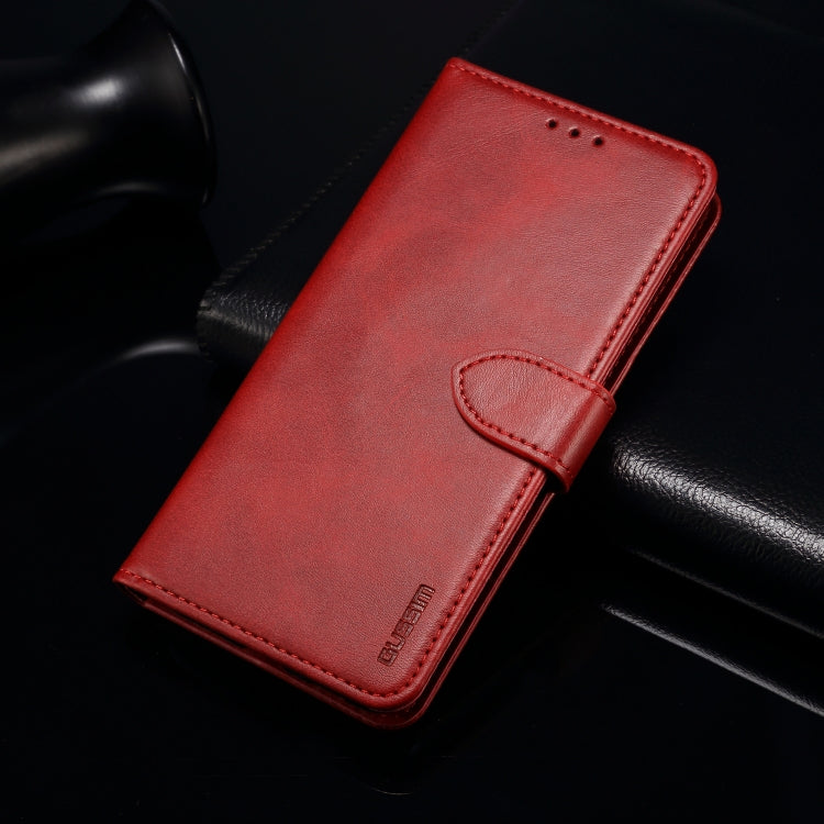 For Samsung Galaxy S21+ 5G GUSSIM Business Style Horizontal Flip Leather Case with Holder & Card Slots & Wallet(Red) - Galaxy S21+ 5G Cases by GUSSIM | Online Shopping UK | buy2fix