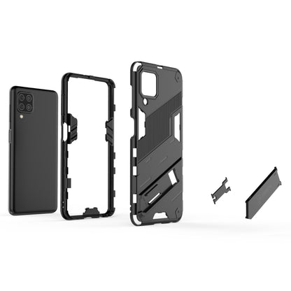 For Samsung Galaxy M32 Punk Armor 2 in 1 PC + TPU Shockproof Case with Invisible Holder(Black) - Galaxy Phone Cases by buy2fix | Online Shopping UK | buy2fix
