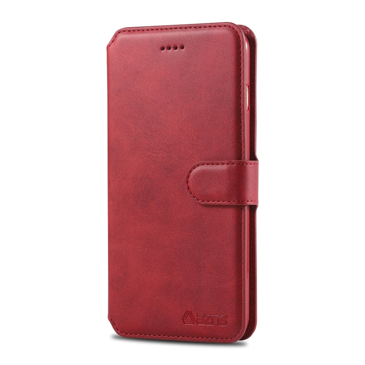 For iPhone 7 Plus / 8 Plus AZNS Calf Texture Magnetic Horizontal Flip PU Leather Case with Holder & Card Slots & Photo Frame(Red) - More iPhone Cases by AZNS | Online Shopping UK | buy2fix