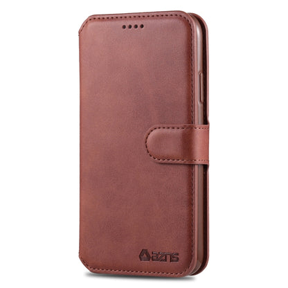 For iPhone 11 Pro Max AZNS Calf Texture Magnetic Horizontal Flip PU Leather Case with Holder & Card Slots & Photo Frame(Brown) - iPhone 11 Pro Max Cases by AZNS | Online Shopping UK | buy2fix
