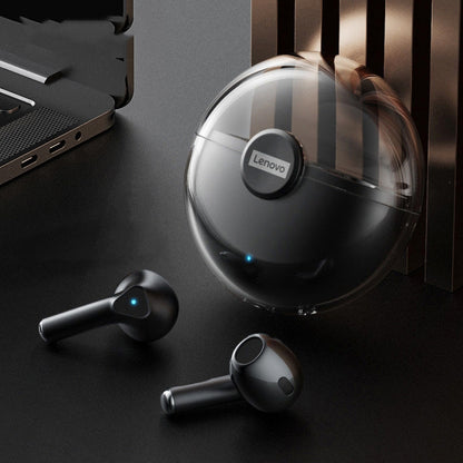 Lenovo LP80 Bluetooth 5.0 True Wireless Noise Reduction Music Bluetooth Earphone(Black) - TWS Earphone by Lenovo | Online Shopping UK | buy2fix