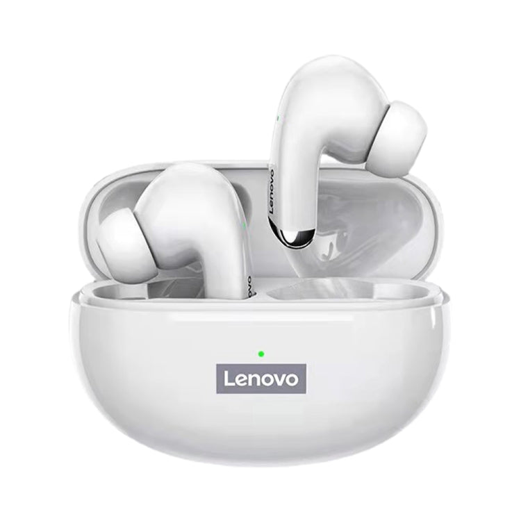 Lenovo LP5 Bluetooth 5.0 Intelligent Noise Reduction Wireless Bluetooth Earphone, STK Version(White) - TWS Earphone by Lenovo | Online Shopping UK | buy2fix