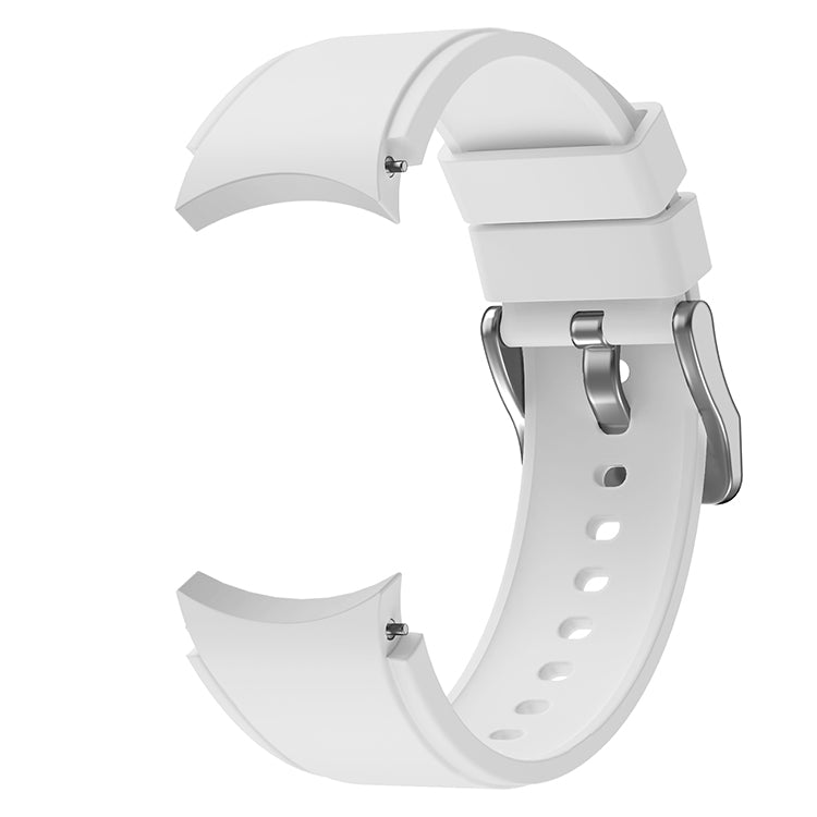 For Samsung Galaxy Watch4 Classic 42mm Silicone Watch Band(White) - Smart Wear by buy2fix | Online Shopping UK | buy2fix