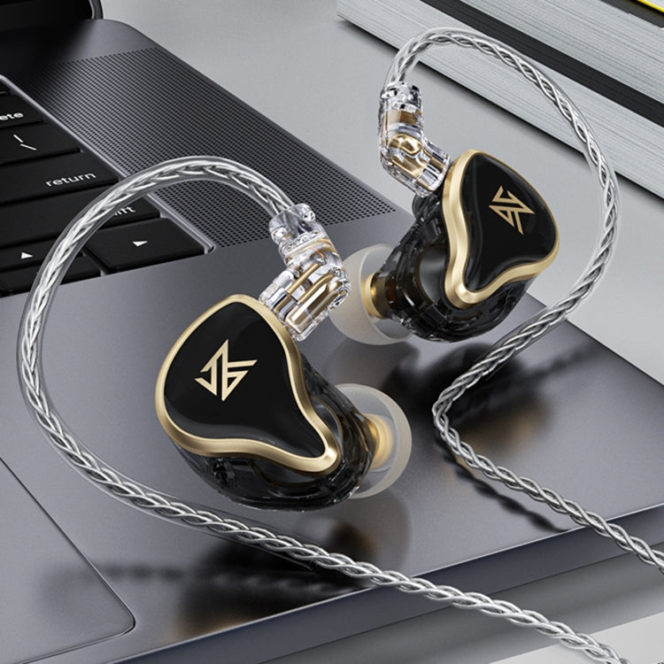 KZ ZAS 16-unit Ring Iron In-ear Wired Earphone, Mic Version(Black) - In Ear Wired Earphone by KZ | Online Shopping UK | buy2fix