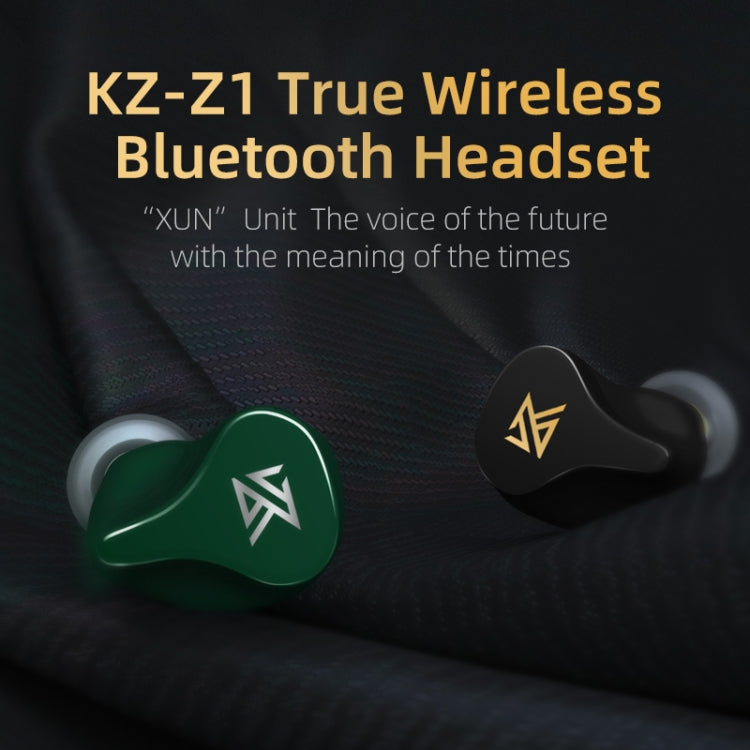 KZ Z1 1DD Dynamic True Wireless Bluetooth 5.0 Sports In-ear Earphone(Black) - In Ear Wired Earphone by KZ | Online Shopping UK | buy2fix