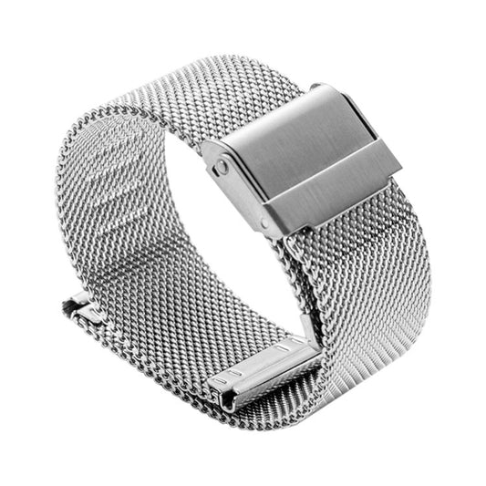 20mm 304 Stainless Steel Double Buckles Watch Band(Silver) - Watch Bands by buy2fix | Online Shopping UK | buy2fix