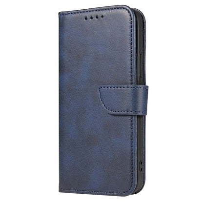 For iPhone 12 Pro Max Calf Texture Buckle Horizontal Flip Leather Case with Holder & Card Slots & Wallet(Blue) - Apple Accessories by buy2fix | Online Shopping UK | buy2fix