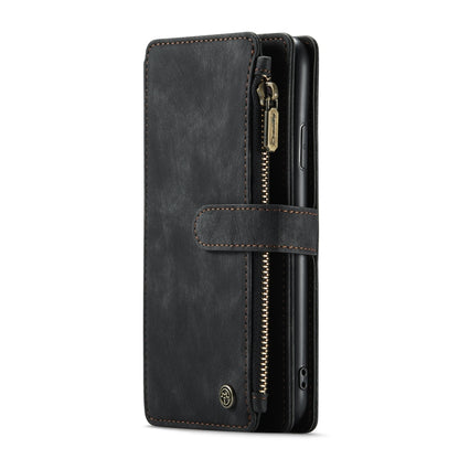 For iPhone 11 CaseMe-C30 PU + TPU Multifunctional Horizontal Flip Leather Case with Holder & Card Slot & Wallet & Zipper Pocket (Black) - iPhone 11 Cases by CaseMe | Online Shopping UK | buy2fix