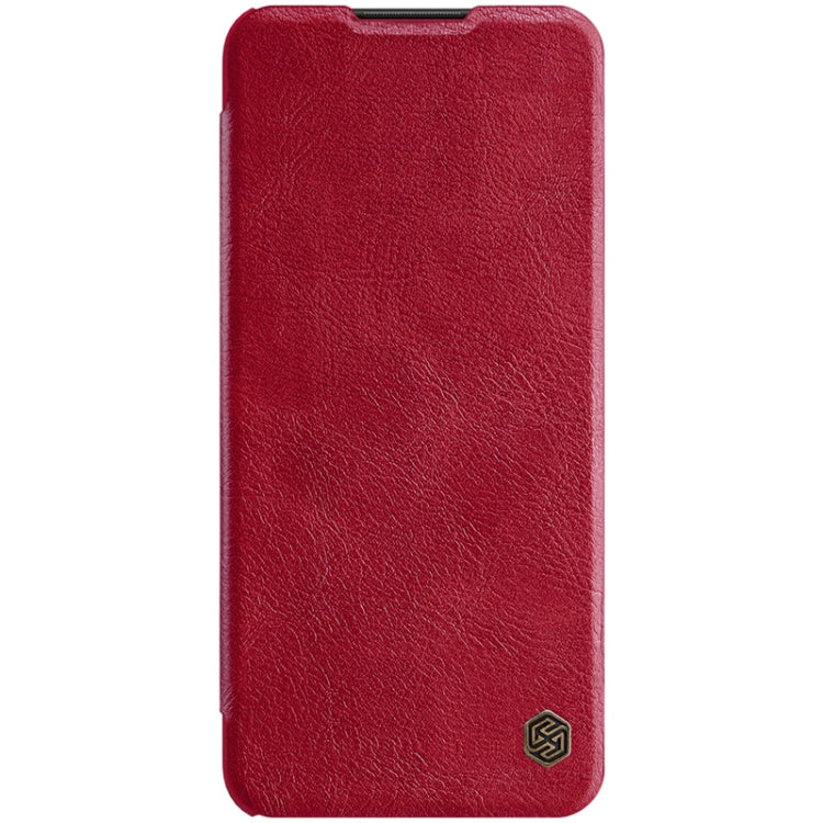 For Samsung Galaxy A03s / A037G NILLKIN QIN Series Crazy Horse Texture Horizontal Flip Phone Leather Case with Card Slot(Red) - Galaxy Phone Cases by NILLKIN | Online Shopping UK | buy2fix