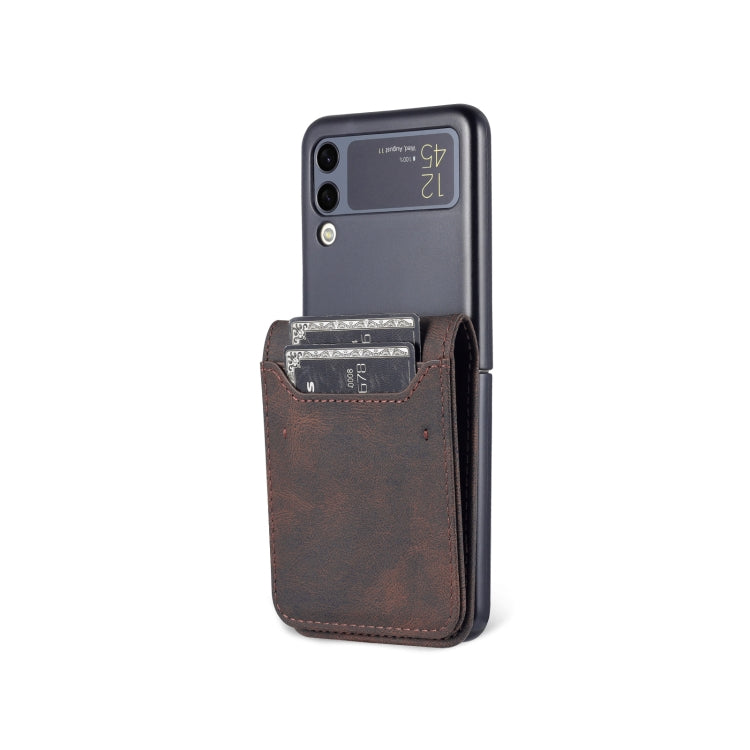 For Samsung Galaxy Z Flip3 5G AZNS Dream II Skin Feel PU+TPU Horizontal Flip PU Phone Case(Coffee) - Samsung Accessories by GKK | Online Shopping UK | buy2fix