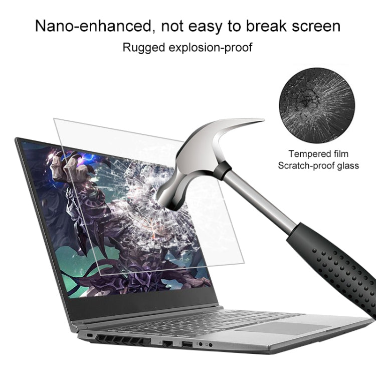 Laptop Screen HD Tempered Glass Protective Film For MECHREVO Umi CC 15.6 inch - Computer & Networking by buy2fix | Online Shopping UK | buy2fix