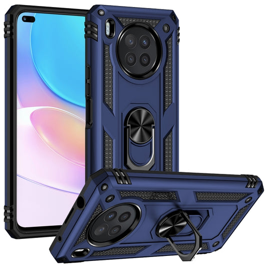 For Huawei nova 8i Shockproof TPU + PC Phone Case with 360 Degree Rotating Holder(Blue) - Mobile Accessories by buy2fix | Online Shopping UK | buy2fix
