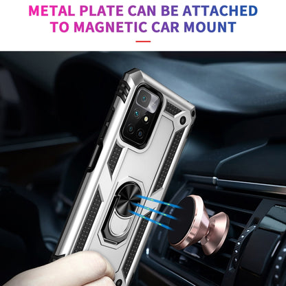 For Xiaomi Redmi 10 Shockproof TPU + PC Phone Case with 360 Degree Rotating Holder(Silver) - Xiaomi Cases by buy2fix | Online Shopping UK | buy2fix