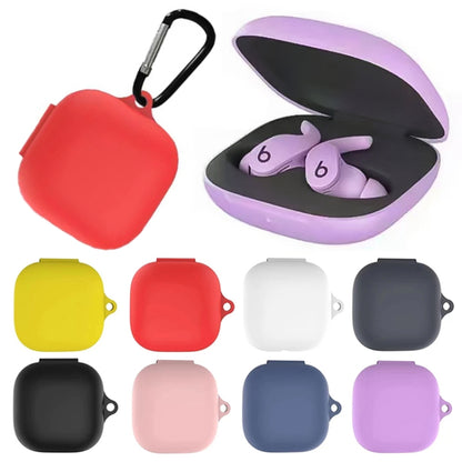 Pure Color Silicone Earphone Protective Case with Hook For Beats Fit Pro - Other Case by buy2fix | Online Shopping UK | buy2fix