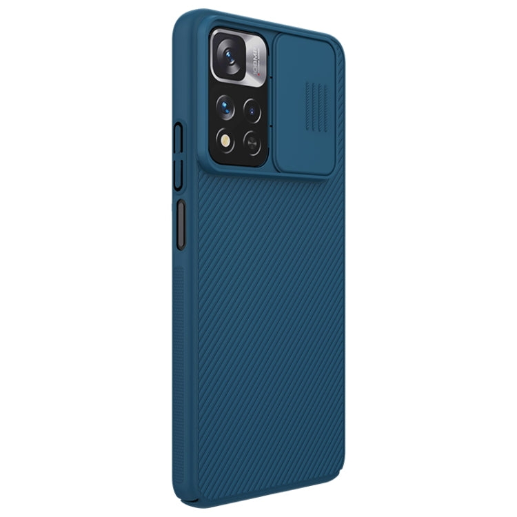 For Xiaomi Redmi Note 11 Pro China / 11 Pro+ Global / Mi 11i / Mi 11i 5G NILLKIN Black Mirror Series Camshield PC Phone Case(Blue) - Redmi Note 11 Pro Case by NILLKIN | Online Shopping UK | buy2fix