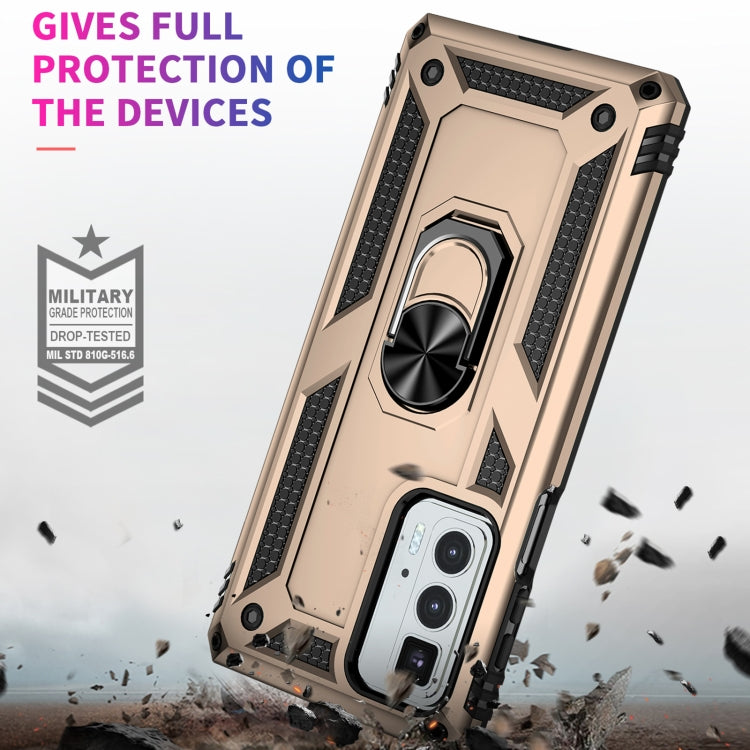 For Motorola Edge 20 Pro Shockproof TPU + PC Phone Case(Gold) - Motorola Cases by buy2fix | Online Shopping UK | buy2fix