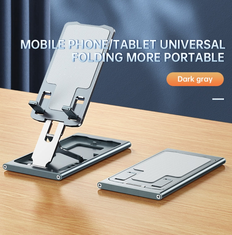 R-JUST HZ16 Slim Phone Desktop Holder(Dark Grey) - Desktop Holder by R-JUST | Online Shopping UK | buy2fix