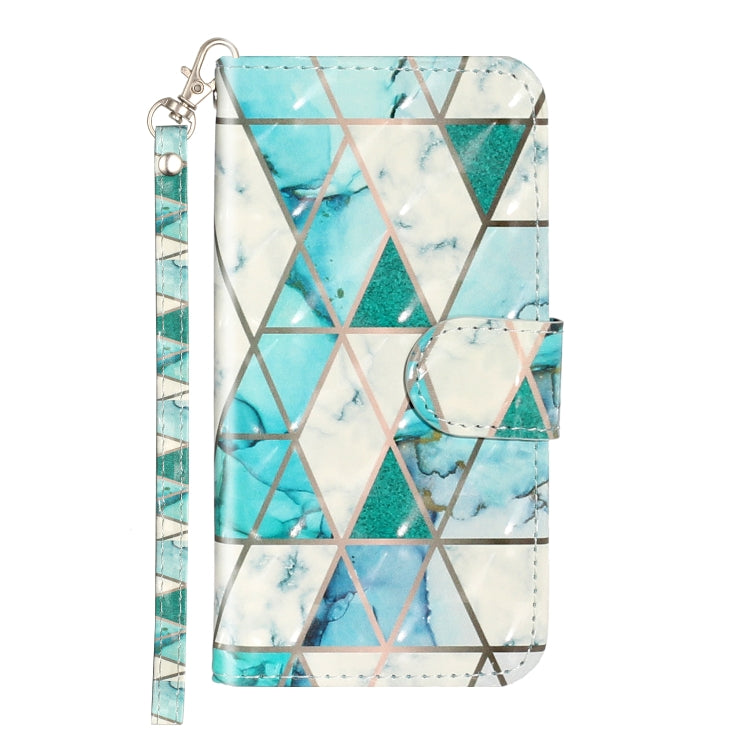 For Samsung Galaxy S22 5G 3D Pattern Horizontal Flip PU Leather Phone Case(Marble) - Galaxy S22 5G Cases by buy2fix | Online Shopping UK | buy2fix