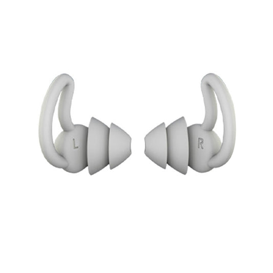 iMeBoBo A1 Shark Fin Version Nano Silicone Sleeping Noise Reduction Earplugs, Style:Two Layer(Grey) - Apple Accessories by buy2fix | Online Shopping UK | buy2fix