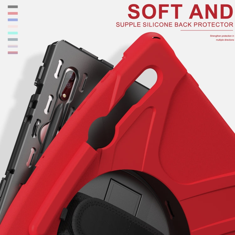 For Samsung Galaxy Tab S8 Ultra X900 Silicone + PC Tablet Protective Case(Red) - Galaxy Tab S8 Ultra Cases by buy2fix | Online Shopping UK | buy2fix