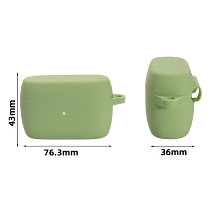 Solid Color Silicone Earphone Protective Case For Jabra Elite 4(Matcha Green) - Other Earphone Case by buy2fix | Online Shopping UK | buy2fix