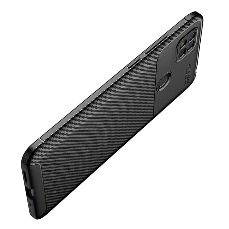 For Xiaomi Redmi 10A Carbon Fiber Texture Shockproof TPU Phone Case(Black) - Xiaomi Cases by buy2fix | Online Shopping UK | buy2fix