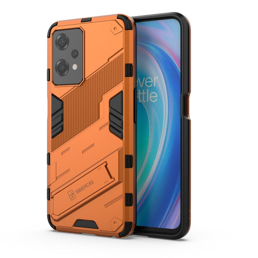 For OnePlus Nord CE 2 Lite 5G/Realme 9 Pro Punk Armor 2 in 1 Shockproof Phone Case with Invisible Holder(Orange) - OnePlus Cases by buy2fix | Online Shopping UK | buy2fix