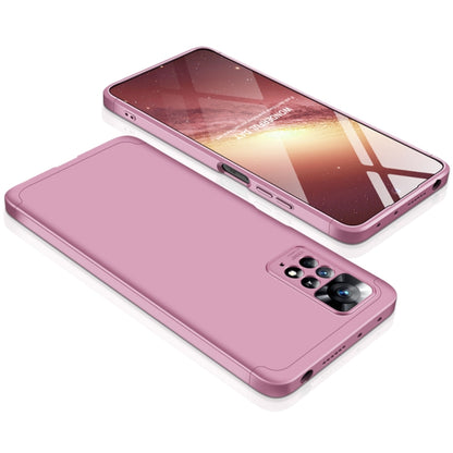 For Xiaomi Redmi Note 11 Pro 4G / 5G Global GKK Three Stage Splicing Full Coverage PC Case(Rose Gold) - Redmi Note 11 Pro Case by GKK | Online Shopping UK | buy2fix