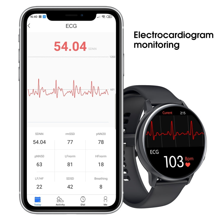 SG2 1.2 inch AMOLED Screen Smart Watch, IP68 Waterproof, Support Music Control / Bluetooth Photograph / Heart Rate Monitor / Blood Pressure Monitoring(Black) - Smart Wear by buy2fix | Online Shopping UK | buy2fix