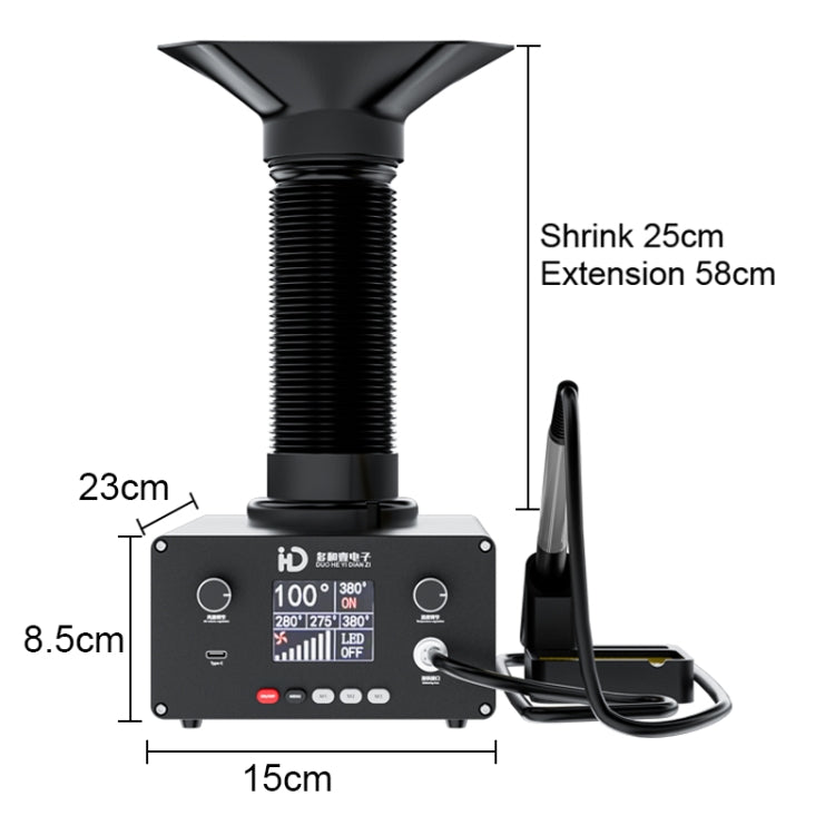 TBK D201 Constant Temperature Soldering Iron Welder Station With Smoke Filter(US Plug) - Soldering Iron Set by TBK | Online Shopping UK | buy2fix