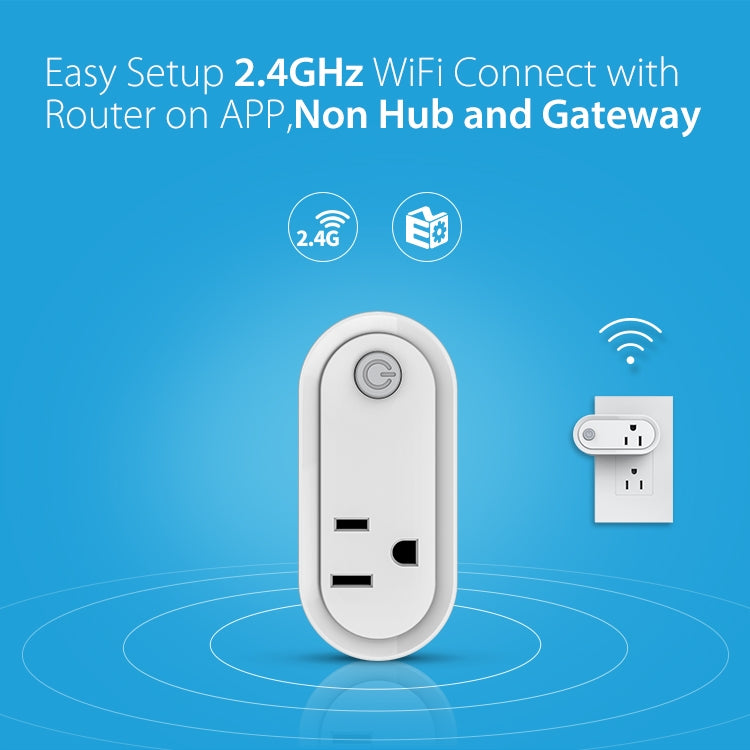 NEO NAS-WR12W 15A 2.4G WiFi US Smart Power Plug - Consumer Electronics by NEO | Online Shopping UK | buy2fix
