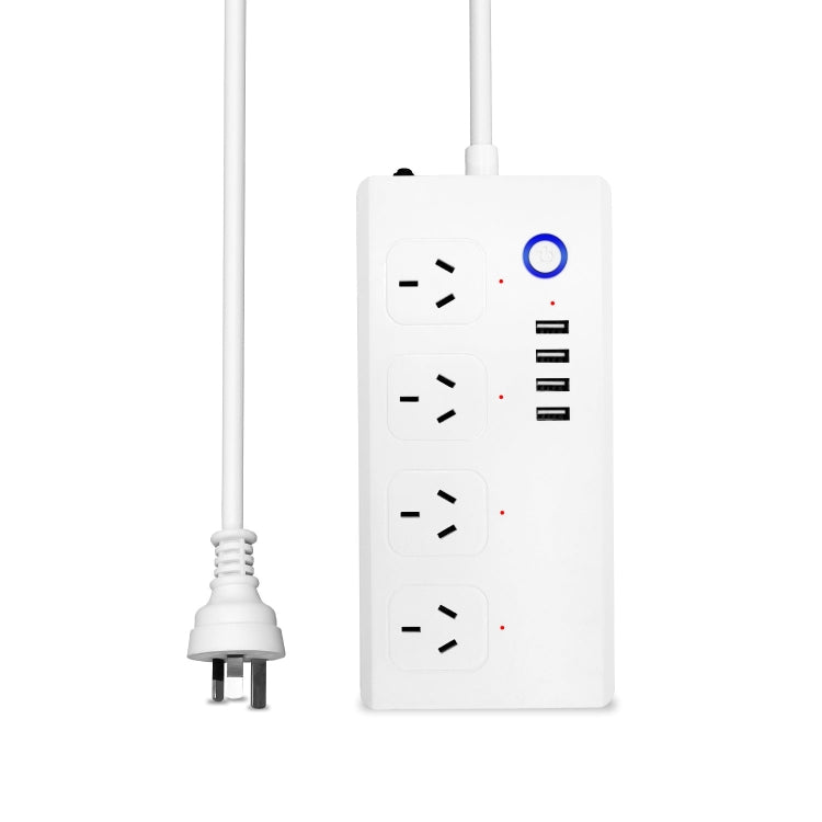 ZigBee 10A SM-SO301-A 4 Holes + 4 USB 2000W Multi-purpose Smart Power Strip, AU Plug - Consumer Electronics by buy2fix | Online Shopping UK | buy2fix