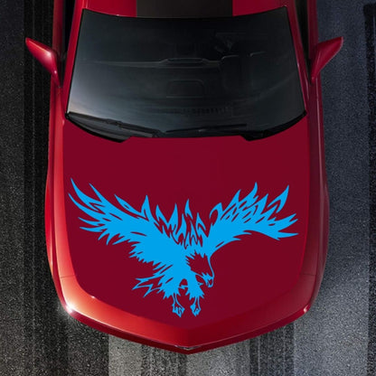 D-733 Eagle Pattern Car Modified Hood Decorative Sticker(Blue) - In Car by buy2fix | Online Shopping UK | buy2fix