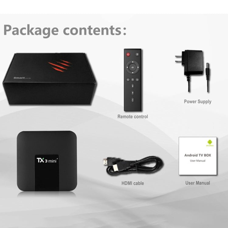 TX3 mini+  Android 11.0 Smart TV Box, Amlogic S905W2 Quad Core, Memory:2GB+16GB, 2.4GHz WiFi(US Plug) - Consumer Electronics by buy2fix | Online Shopping UK | buy2fix