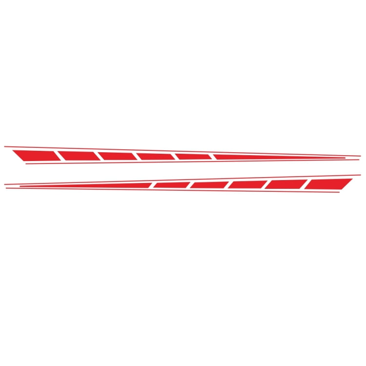 2 PCS/Set D-970 Checkered Flag Pattern Car Modified Decorative Sticker(Red) - In Car by buy2fix | Online Shopping UK | buy2fix
