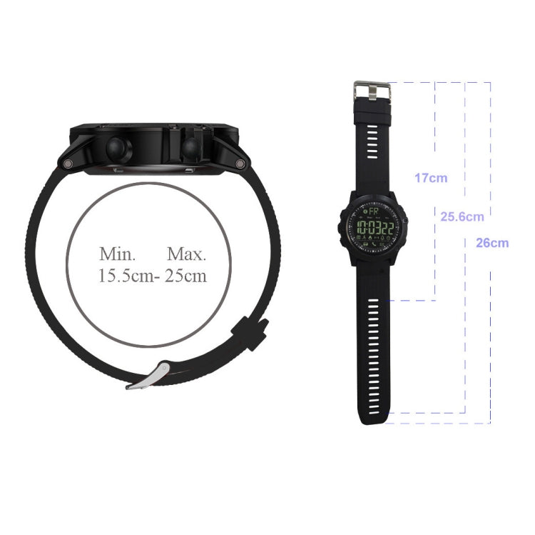 PR1-2 1.24 inch IP68 Waterproof Sport Smart Watch, Support Bluetooth / Sleep Monitor / Call Reminder(Blue) - Smart Wear by buy2fix | Online Shopping UK | buy2fix