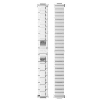 For Huawei Watch Fit 2 One-bead Metal Stainless Steel Watch Band(Silver) - Watch Bands by buy2fix | Online Shopping UK | buy2fix