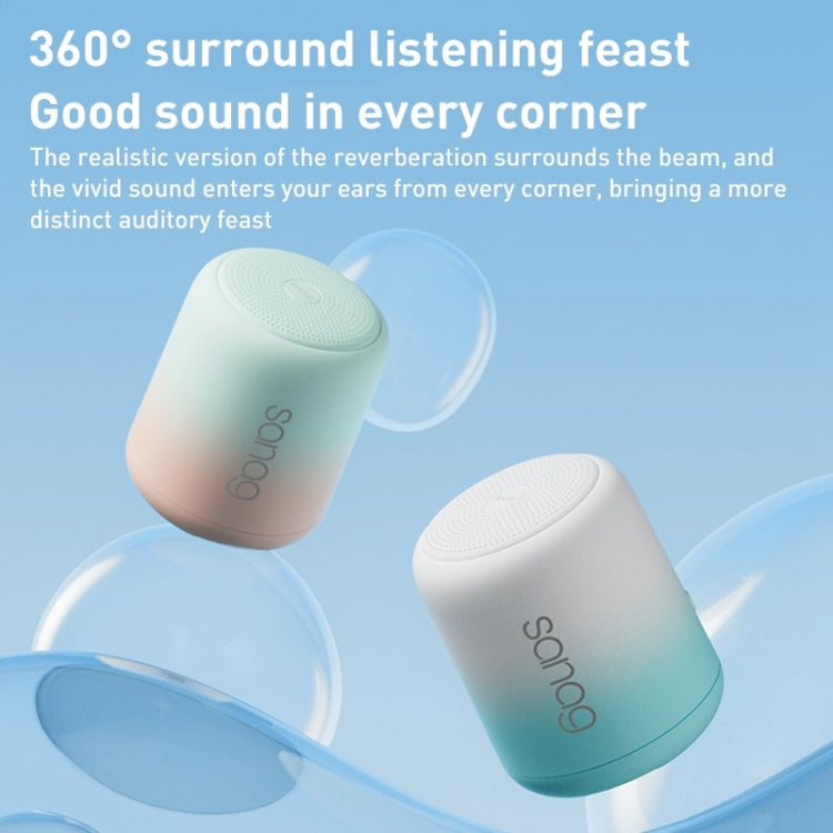 Sanag X6S Outdoor Portable Mini Gradient Bluetooth Speaker(Sky Blue) - Mini Speaker by Sanag | Online Shopping UK | buy2fix