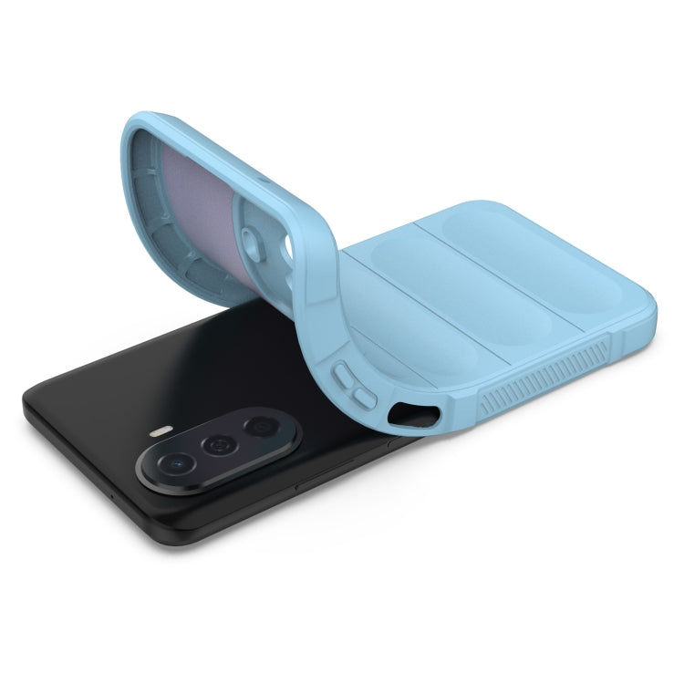 For Huawei Enjoy 50 4G / Nova Y70 Magic Shield TPU + Flannel Phone Case(Black) - Mobile Accessories by buy2fix | Online Shopping UK | buy2fix