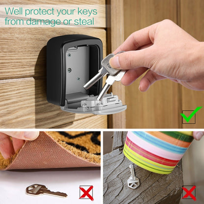 G9 4-digit Password Aluminum Alloy Key Storage Box(Black) - Security by buy2fix | Online Shopping UK | buy2fix