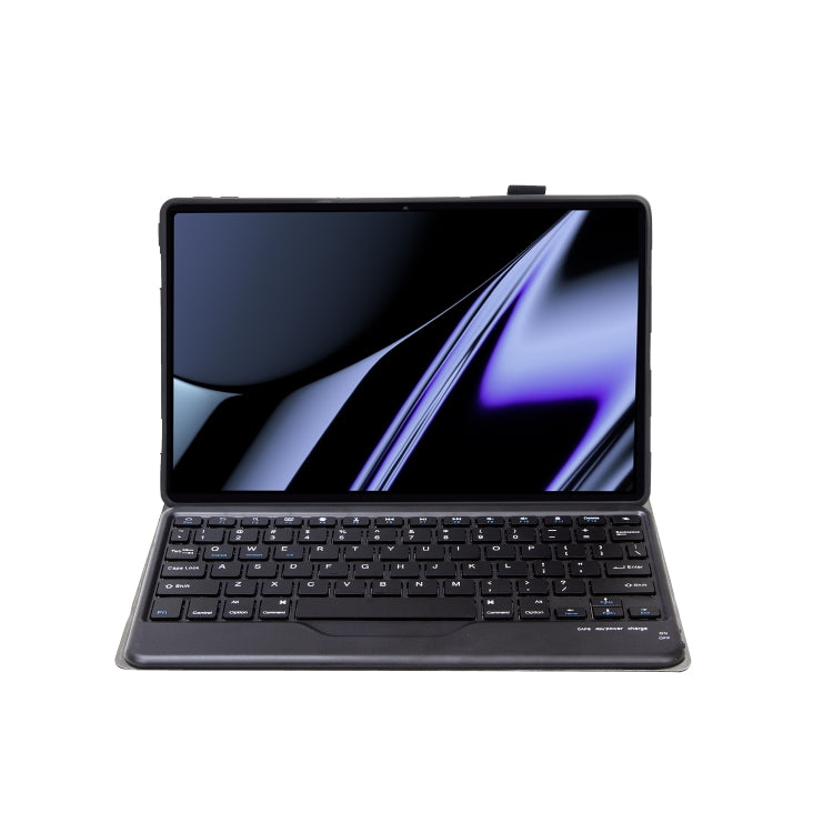 OP11-B Lambskin Texture Ultra-thin Bluetooth Keyboard Leather Case For OPPO Pad 11 inch(Black) - Others Keyboard by buy2fix | Online Shopping UK | buy2fix