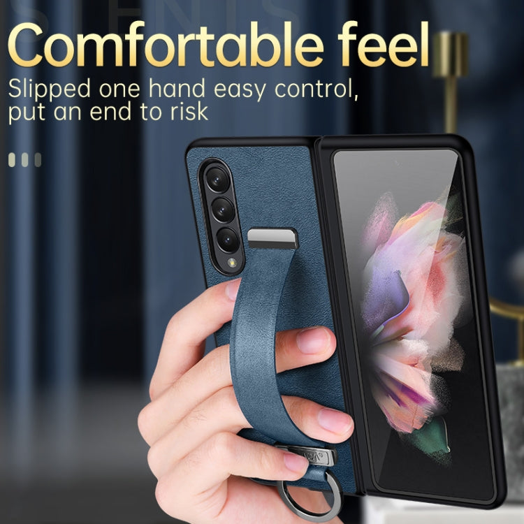 For Samsung Galaxy Z Fold4 SULADA Cool Series PC + Leather Texture Skin Feel Shockproof Phone Case(Brown) - Galaxy Z Fold4 5G Cases by SULADA | Online Shopping UK | buy2fix