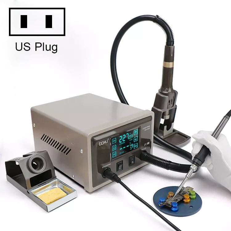 BAKU BA-9852 Digital ESD Hot Air Gun Soldering Station Welding Solder Iron(US Plug) - Electric Soldering Iron by BAKU | Online Shopping UK | buy2fix