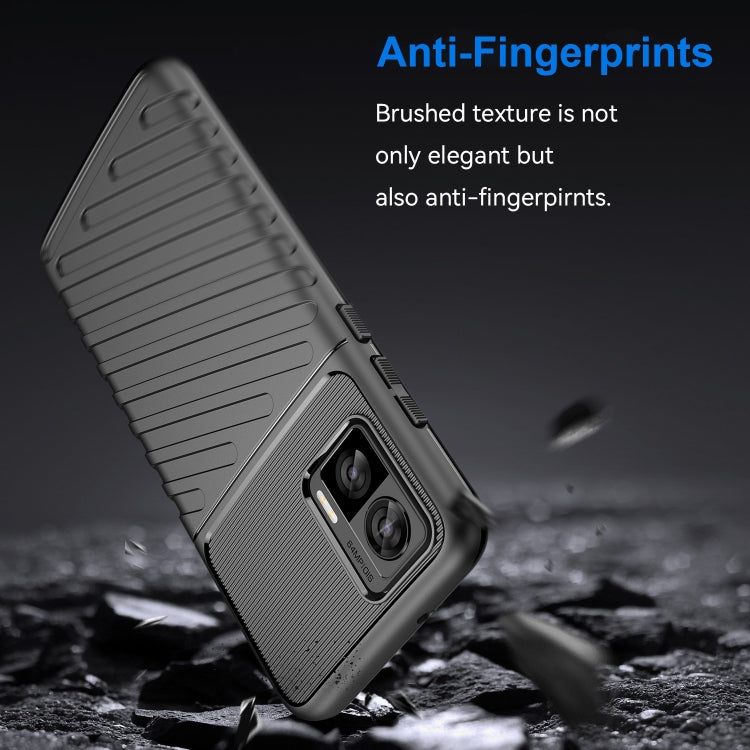 For Motorola Edge 30 Neo Thunderbolt Shockproof TPU Protective Soft Phone Case(Black) - Motorola Cases by buy2fix | Online Shopping UK | buy2fix