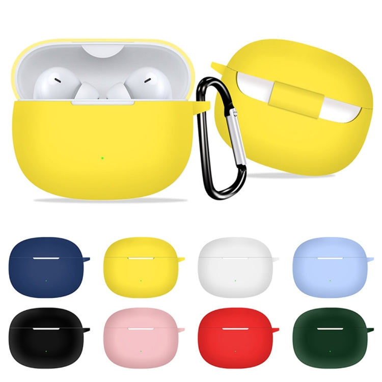 For Honor WINGcloud Earbuds X3i Silicone Protective Case with Hook(Yellow) - Huawei Earphone Case by buy2fix | Online Shopping UK | buy2fix