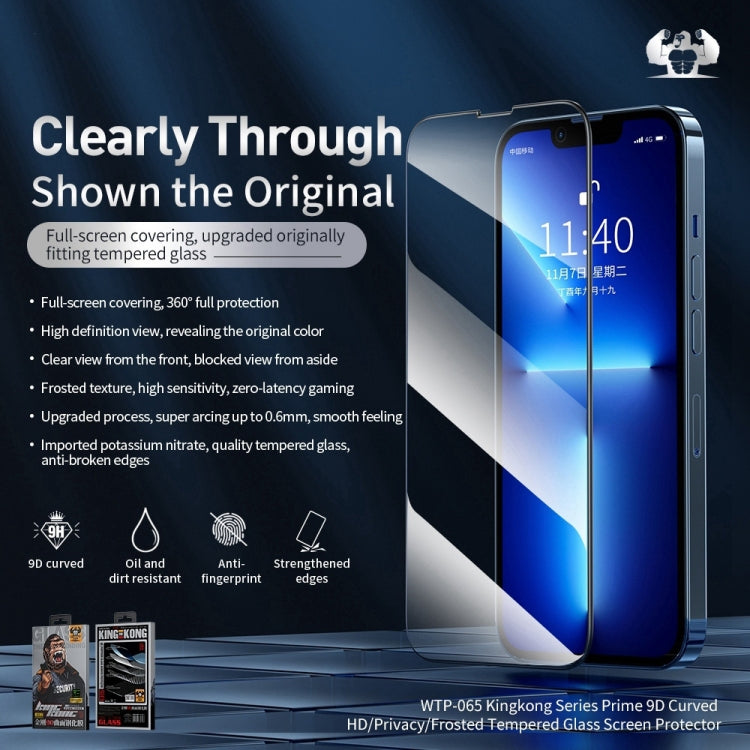 For iPhone 14 Pro Max 10pcs WEKOME 9D Curved HD Tempered Glass Film - iPhone 14 Pro Max Tempered Glass by WK | Online Shopping UK | buy2fix
