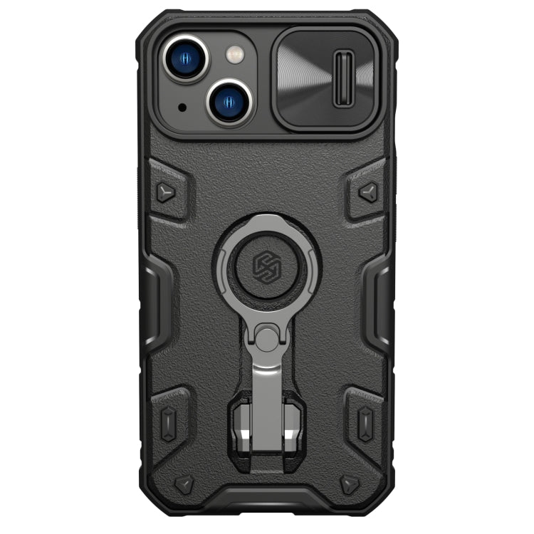 For iPhone 14 Plus  NILLKIN CamShield Armor Pro Magnetic Phone Case(Black) - iPhone 14 Plus Cases by NILLKIN | Online Shopping UK | buy2fix