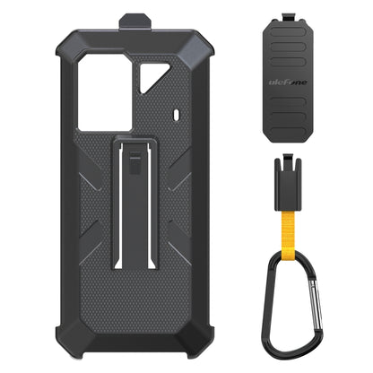 For Ulefone Power Armor 18 Ultra / 18T / 18T Ultra Ulefone Back Clip Phone Case with Carabiner (Black) - Ulefone Cases by Ulefone | Online Shopping UK | buy2fix