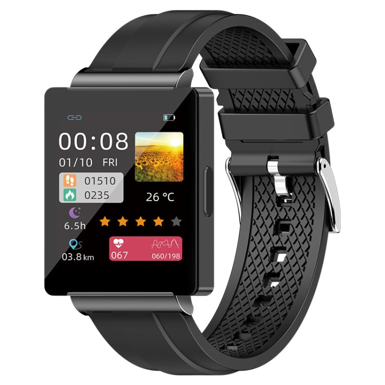 KS01 1.85 Inch Smart Watch Supports Blood Glucose Detection, Blood Pressure Detection, Blood Oxygen Detection(Black) - Smart Watches by buy2fix | Online Shopping UK | buy2fix